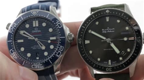 blancpain fifty fathoms vs omega seamaster